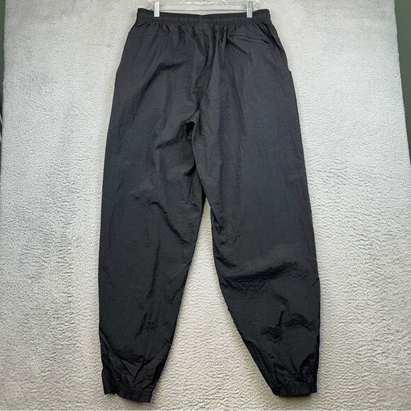 Vintage Nike Swooshy Pants Mens XXL Black Nylon Elastic Waist Joggers Activewear - Picture 6 of 15